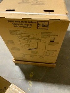 HAMPTON BAY HAMPTON ASSEMBLED 36X34.5X24 IN. SINK BASE KITCHEN CABINET IN UNFINISHED BEECH. SEE PICTURES