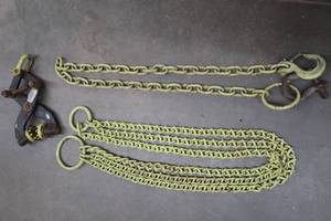 lot 7 image: LOGGER CHAINS AND CLAMP