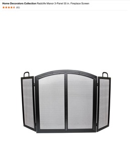 PLEASANT HEARTH 5-PIECE FIREPLACE TOOL SET AND 3 PANEL 55 IN. FIREPLACE SCREEN. SEE PICTURES