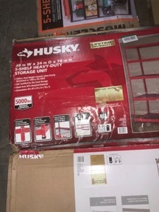 ASSORTED HUSKY & EDSAL SHELVING. SEE PICTURES