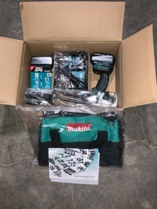 MAKITA 18-VOLT LXT LITHIUM-ION BRUSHLESS CORDLESS 2-PIECE COMBO KIT (HAMMER DRILLIMPACT DRIVER) 5AH. SEE PICTURES