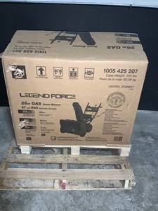 LEGEND FORCE 26 IN. TWO-STAGE GAS SNOW BLOWER WITH ELECTRIC START. SEE PICTURES