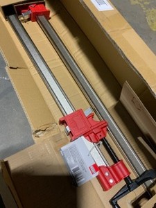 BESSEY I-BEAM 30 IN. CAPACITY HEAVY-DUTY INDUSTRIAL BAR CLAMP WITH 2-110 IN. THROAT DEPTH. SEE PICTURES