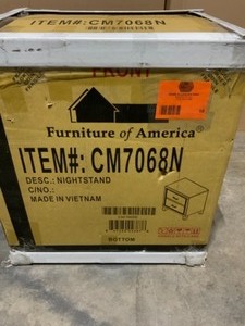 WILLIAMS HOME FURNISHING GERICO II BROWN CHERRY NIGHT STAND. SEE PICTURES