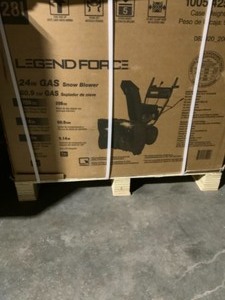 LEGEND FORCE 24 IN. TWO-STAGE GAS SNOW BLOWER WITH ELECTRIC START. SEE PICTURES
