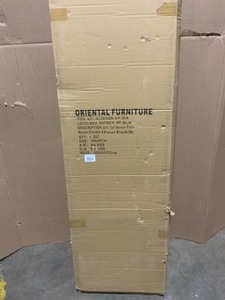 ORIENTAL FURNITURE 6 FT. BLACK 4-PANEL ROOM DIVIDER. SEE PICTURES