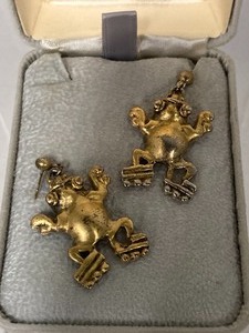 Alva Studios Frog Figurine Earrings