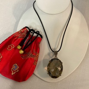Smokey Topaz Necklace and Earrings