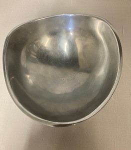 Nambe Bowl with 2 Gold Balls