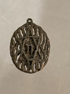 Three Silver Tone Judaica Pendants