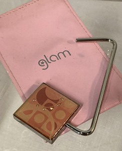 Pink Glam Purse Hook & Silver Pin