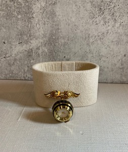 Gold Tone Pin with Miniature Watch