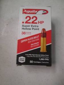 lot 12 image: Aguila Ammunition .22 Copper Plated...