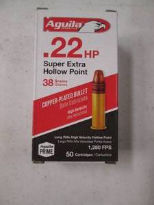 lot 18 image: Aguila Ammunition .22 Copper Plated...