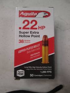 lot 20 image: Aguila Ammunition .22 Copper Plated...