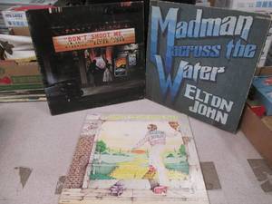 lot 26 image: Lot of 3 Vintage Elton John Record ...