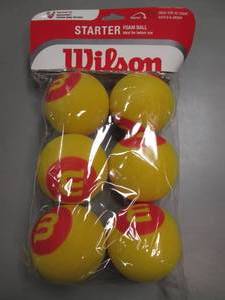 lot 36 image: Set of 6 Wilson Indoor Tennis Foam ...