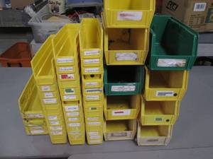 lot 53 image: Large lot of Yellow Parts bins in v...