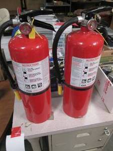 lot 71 image: Lot of 2 fire extinguishers...