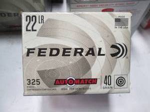 lot 108 image: Federal 22 LR rimfire cartridges 40...