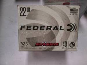 lot 109 image: Federal 22 LR rimfire cartridges 40...