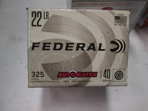 lot 110 image: Federal 22 LR rimfire cartridges 40...