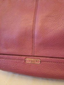 Mauve Coach Leather Tote