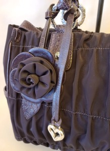 Dark Purple Brighton Ruched Purse
