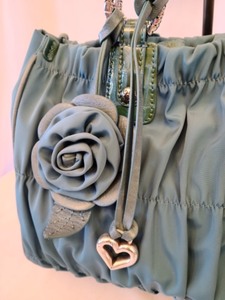 Blue Brighton Ruched Purse