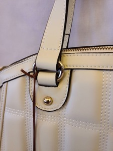 Cream Leather Handbag