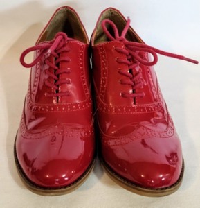 Rampage Red Patent Leather Loafers