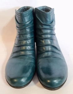 Rockport Green Ruched Leather Boots