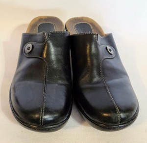 Bjorndal Black Leather Clogs
