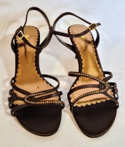 BP Dark Bronze Satin Heels