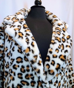 Sans Souchi Full Length Faux Fur Jacket
