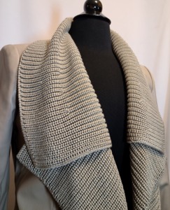 Chicos Taupe Open Front Jacket