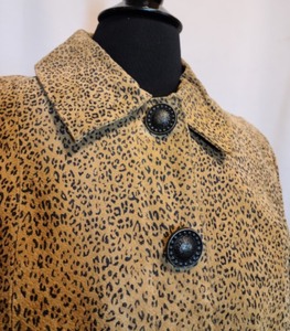 Tria Leather Leopard Print Jacket