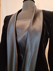 Talbots Velvet With Satin Accented Jacket
