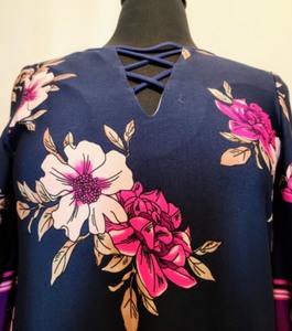 Sandra Darren Floral Print Tunic Dress
