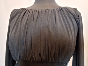 Tahari Black Long Sleeve Sequin Dress