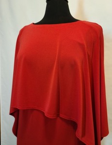 New Chicos Red Draped Dress