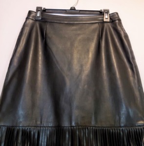 Chelsea and Theodore Black Fringe Skirt