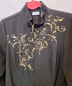 Chicos Zip Up Jacket And Top