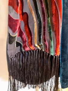 Colorful Velvet Burnout Scarves