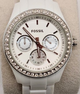 White Fossil Ladies Wristwatch