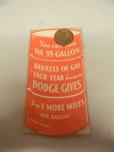 lot 8 image: RARE VINTAGE DODGE TRUCKS COIN  For Good Luck WITH ORIGINAL ADVERTISEMENT LITERATURE - AWESOME SET - SEE PICTURES
