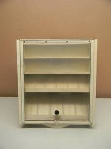 lot 58 image: AWESOME VINTAGE ROTATING GAS STATION DISPLAY CASE - DOORS WORK AS THEY SHOULD - OLD SCHOOL - APPROX 12W 16H - SEE PICTURES