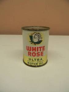 lot 61 image: VERY RARE - VINTAGE WHITE ROSE ULTRA MULTI-GRADE CAN BANK 3 - NICE - SEE PICTURES