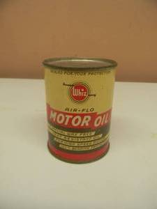 lot 68 image: VINTAGE RARE - WHIZ AIR-FLO MOTOR OIL CAN ADVERTISING BANK - AWESOME PIECE - RARE - SEE PICTURES