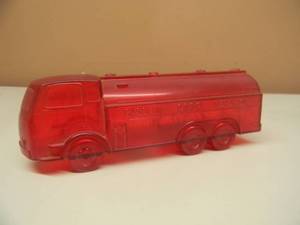 lot 109 image: VINTAGE ESSO GASOLINE MOTOR OIL DEALER ADVERTISING TANKER COIN BANK PLASTIC - APPROX 7 - VERY COLLECTIBLE - SEE PICTURES